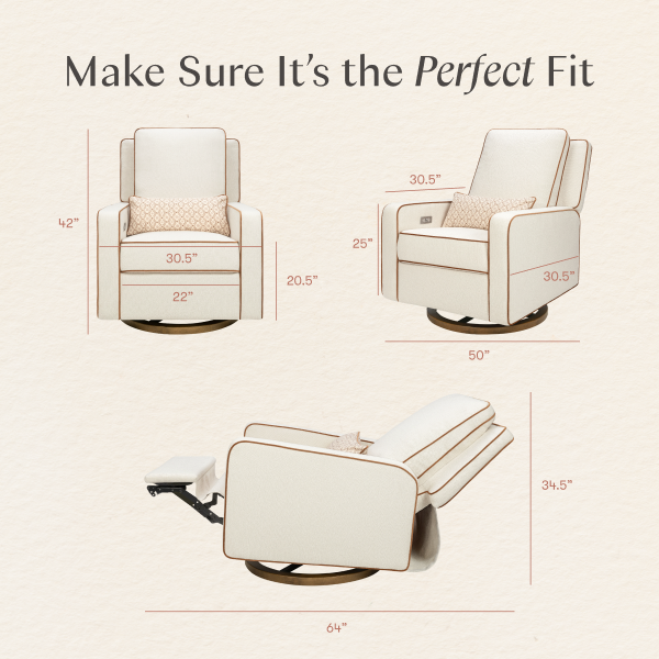 Sigi Electronic Recliner and Glider with USB Port by Nate Berkus