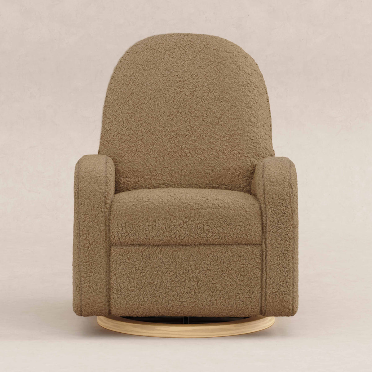 Nami Electronic Recliner + Swivel Glider with USB Port in Shearling