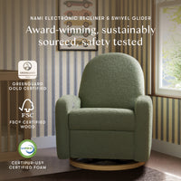 Nami Electronic Recliner + Swivel Glider Recliner | Boucle