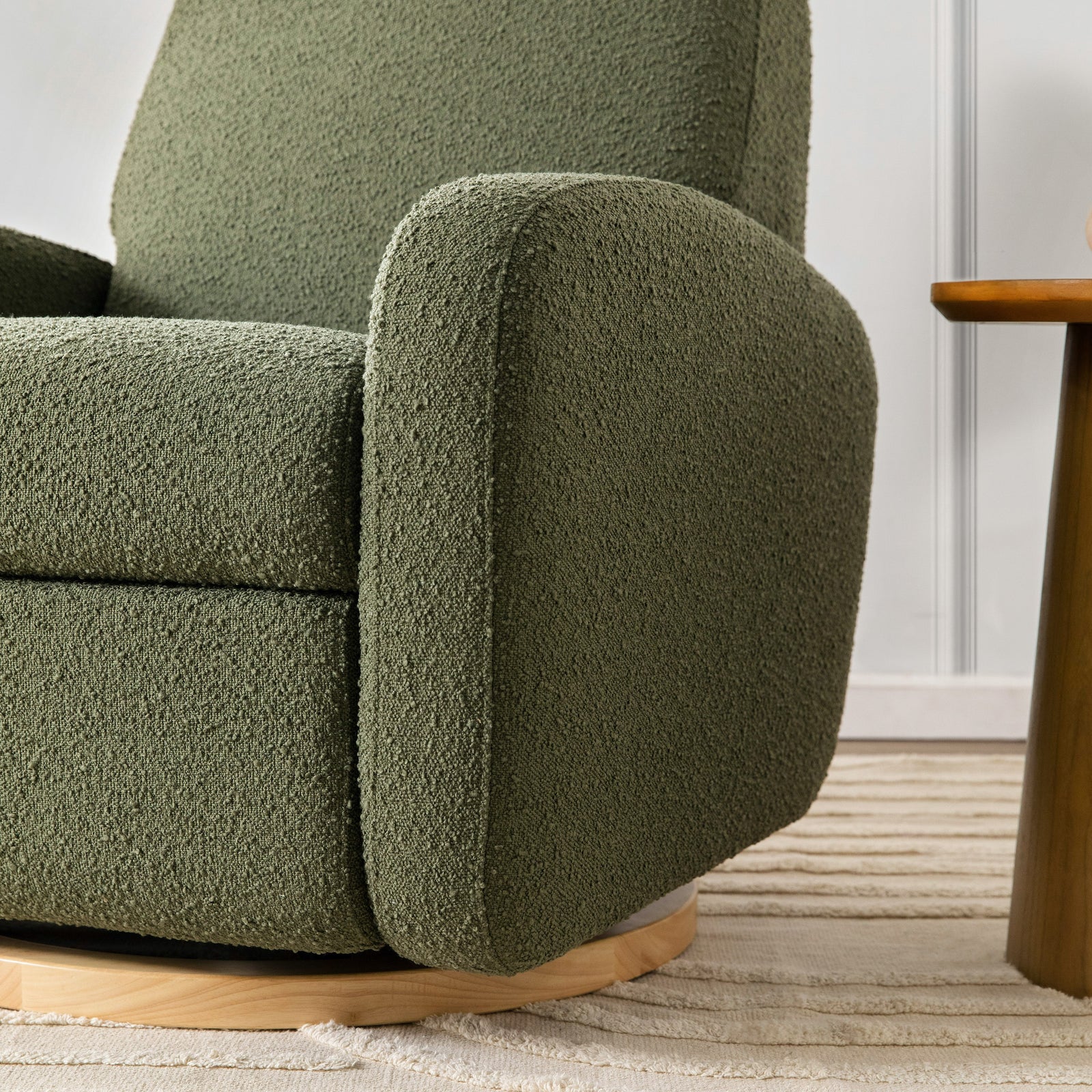 Nami Electronic Recliner + Swivel Glider Recliner | Boucle