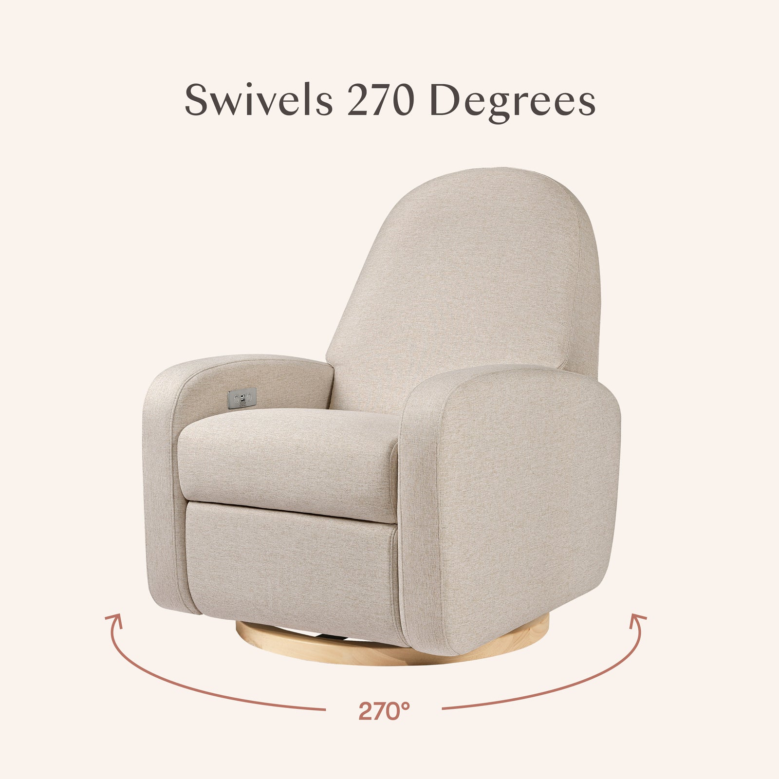 Nami Electronic Recliner + Swivel Glider Recliner | Eco-Performance Fabric
