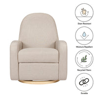 Nami Electronic Recliner + Swivel Glider in Eco-Performance Fabric with USB Port