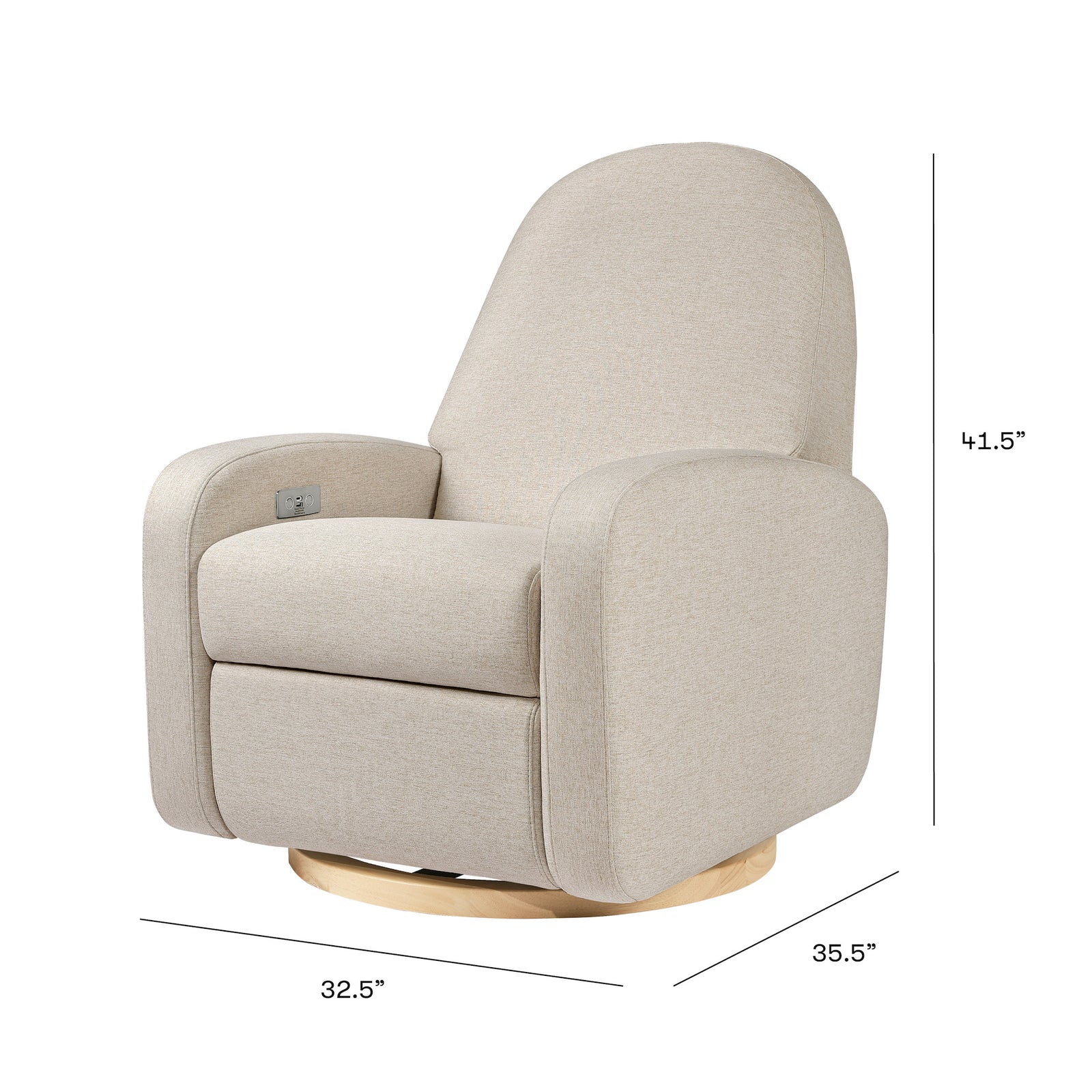 Nami Electronic Recliner + Swivel Glider Recliner | Eco-Performance Fabric