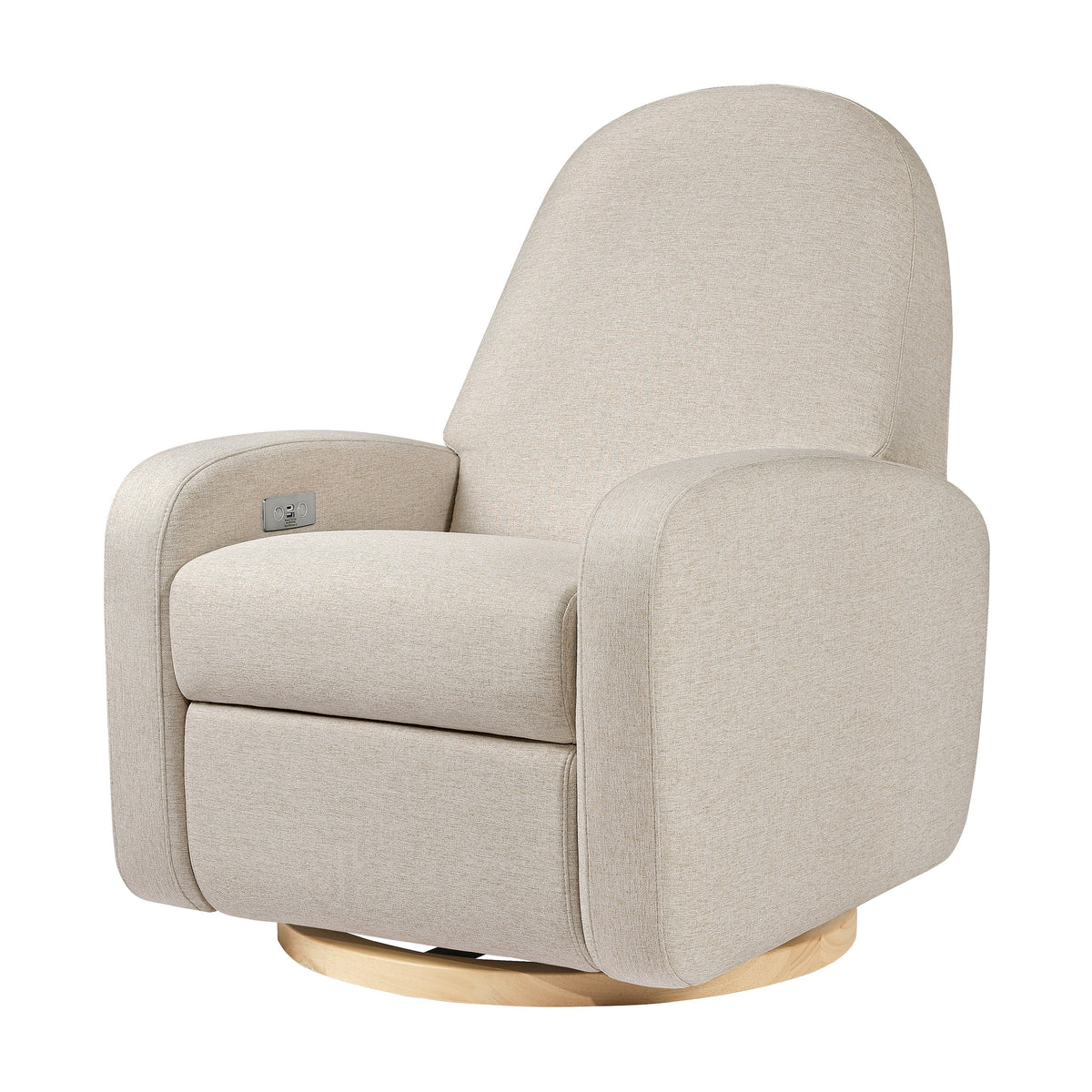 Nami Electronic Recliner + Swivel Glider in Eco-Performance Fabric with USB Port