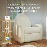 Nami Electronic Recliner + Swivel Glider Recliner | Eco-Performance Fabric