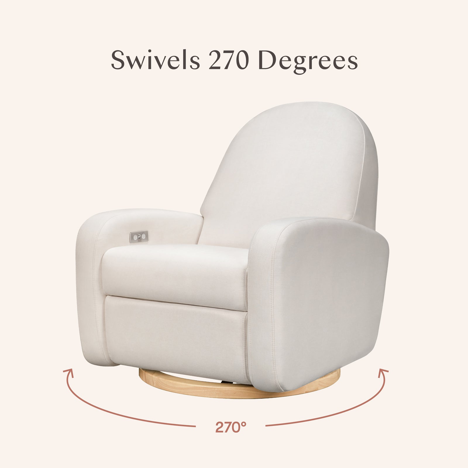 Nami Electronic Recliner + Swivel Glider Recliner | Eco-Performance Fabric