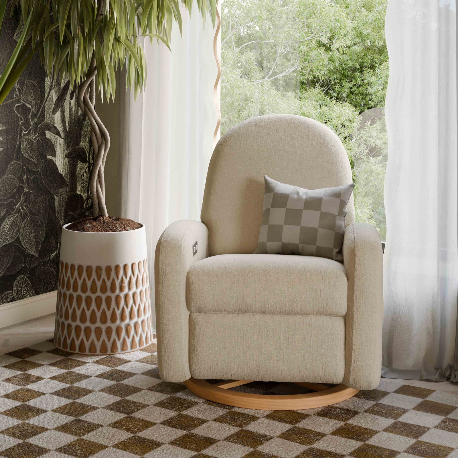Nami Electronic Recliner + Swivel Glider Recliner | Eco-Performance Fabric