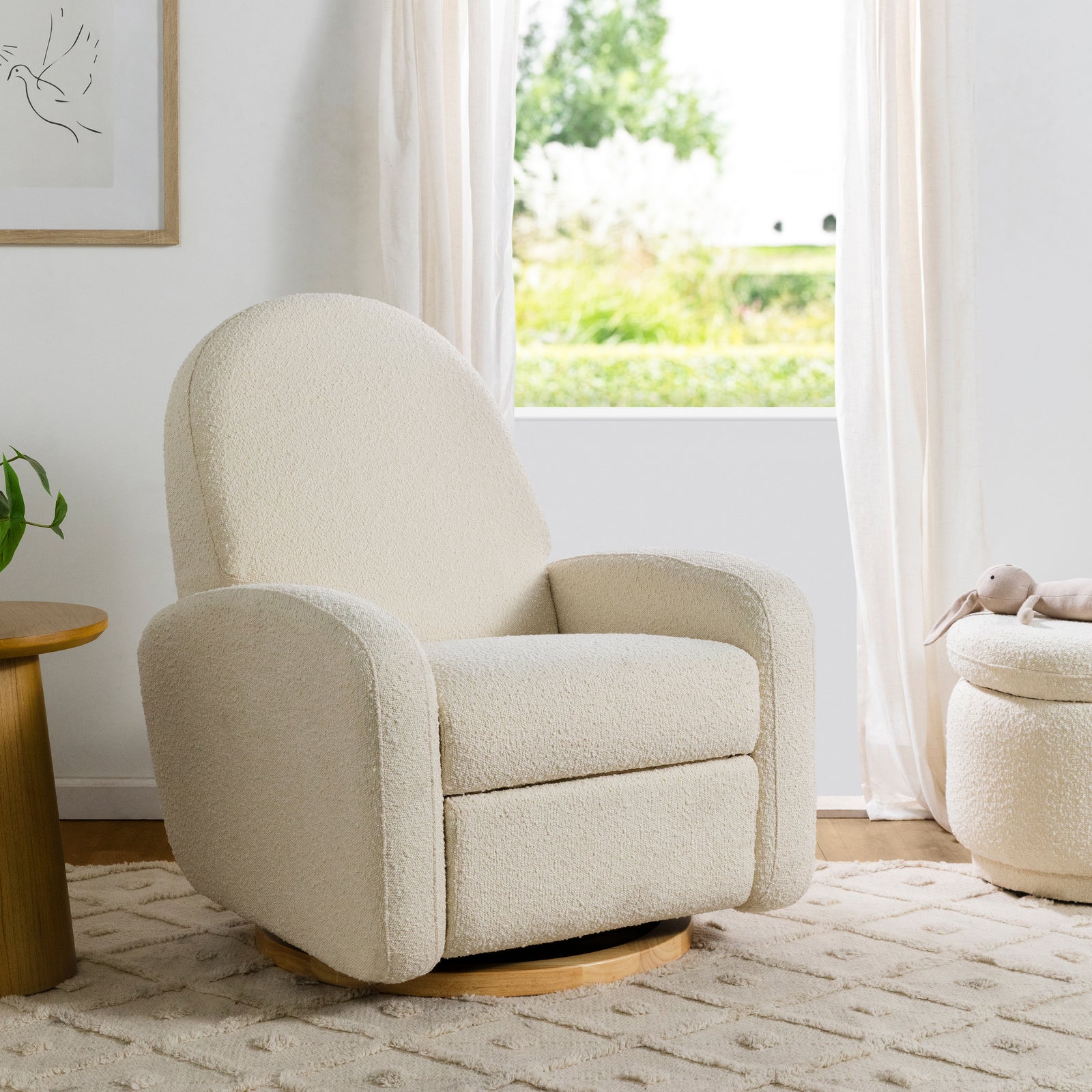 Nami Electronic Recliner + Swivel Glider Recliner | Boucle