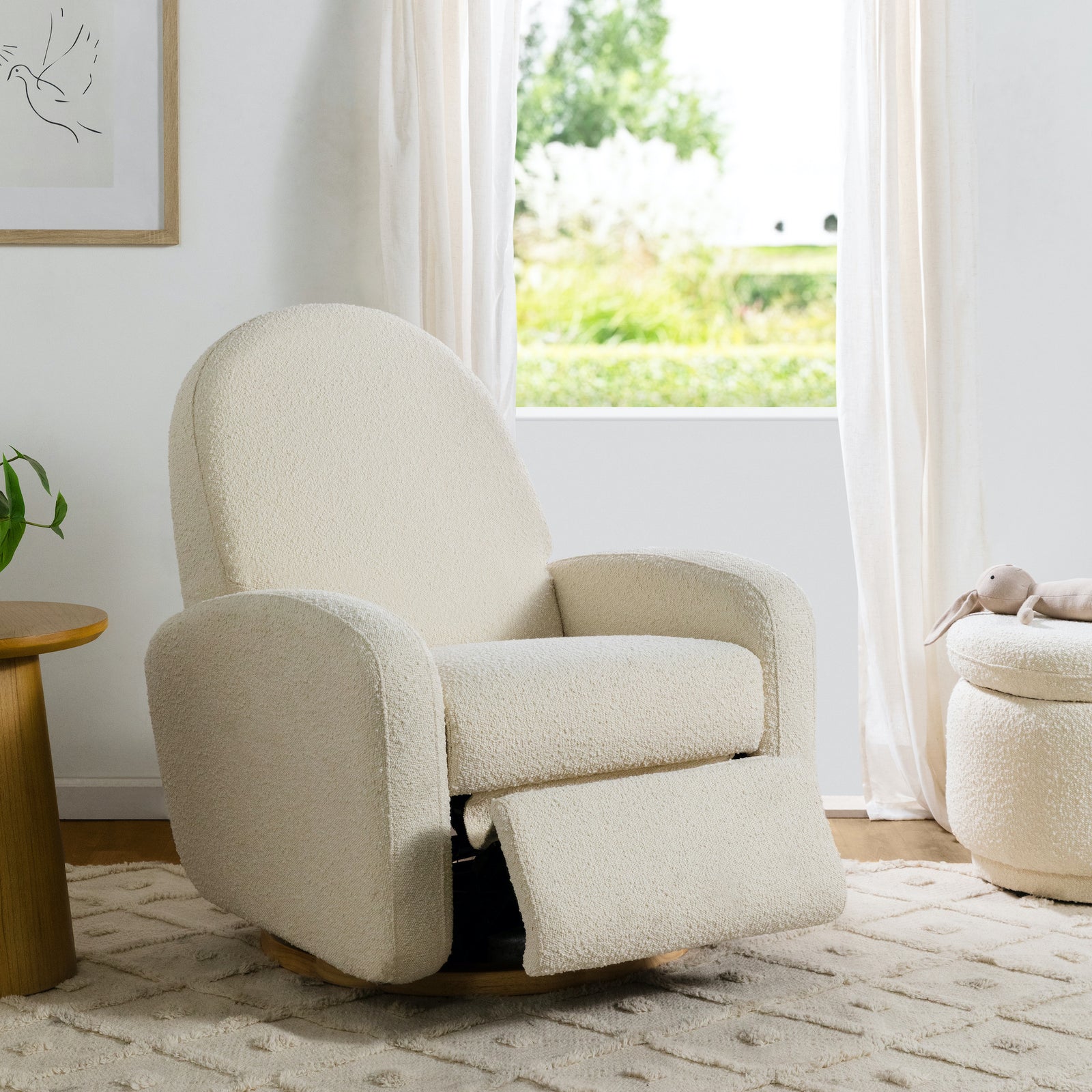 Nami Electronic Recliner + Swivel Glider Recliner | Boucle