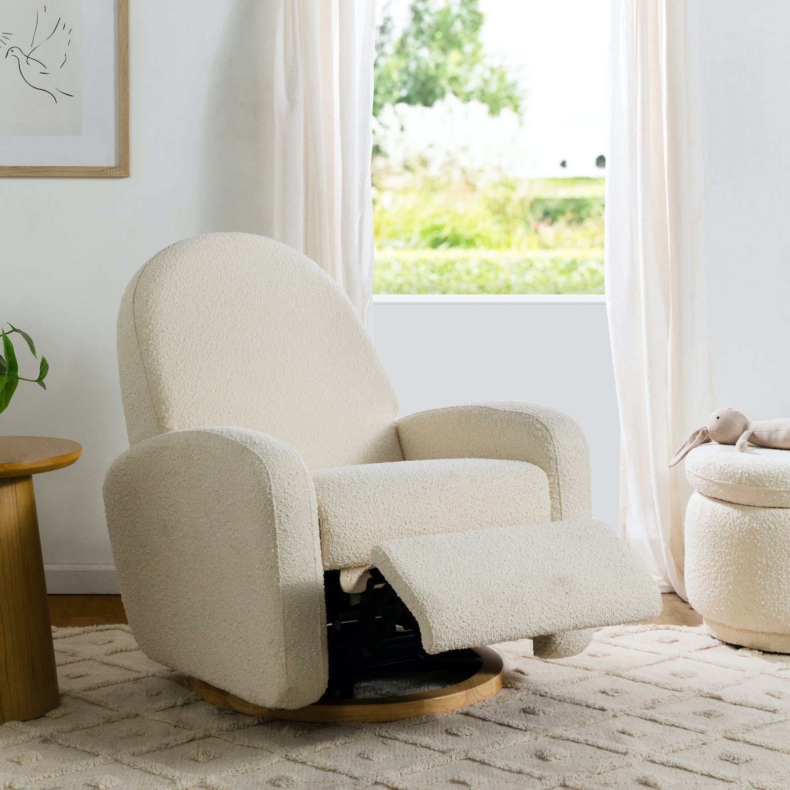 Nami Electronic Recliner + Swivel Glider Recliner | Boucle