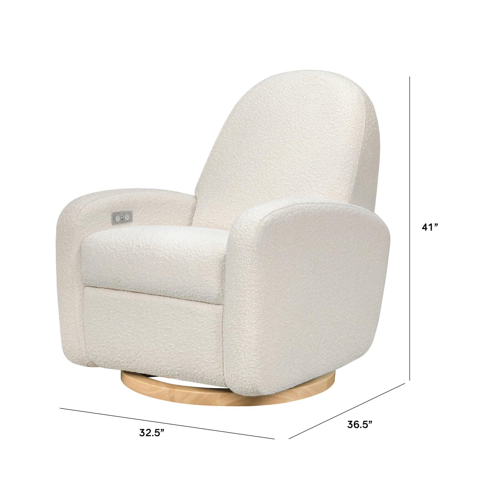 Nami Electronic Recliner + Swivel Glider Recliner | Boucle