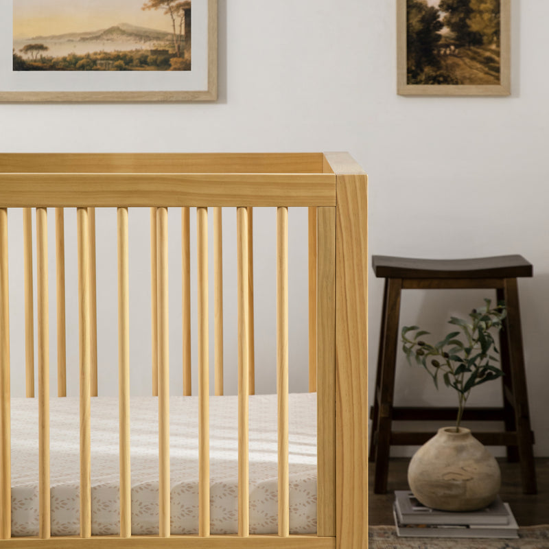Babyletto Lolly Natural 3-in-1 Wood Convertible Baby Crib with Toddler Bed  Conversion Kit + Reviews | Crate & Kids