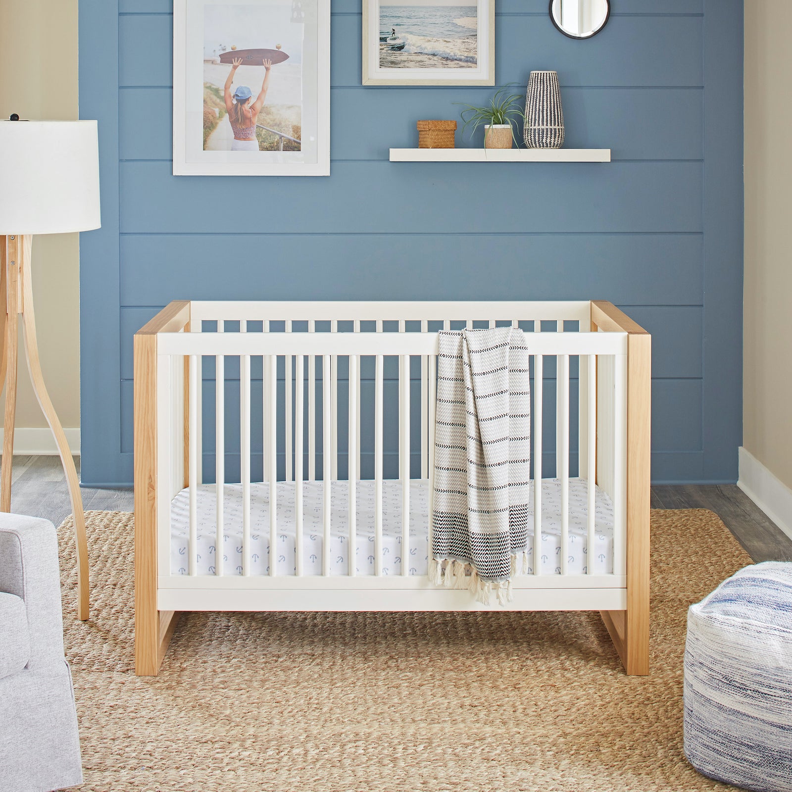 Nantucket 3-in-1 Convertible Crib with Toddler Bed Conversion Kit