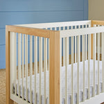 Nantucket 3-in-1 Convertible Crib with Toddler Bed Conversion Kit - Warm White/Honey