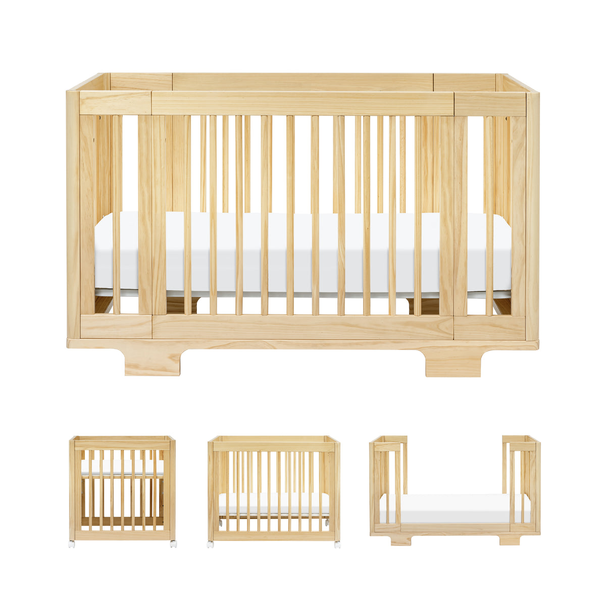 Yuzu 8-in-1 Convertible Crib with All-Stages Conversion Kits