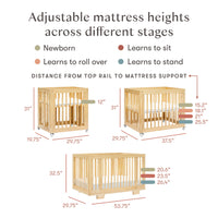 Yuzu 8-in-1 Convertible Crib with All-Stages Conversion Kits