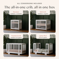 Yuzu 8-in-1 Convertible Crib with All-Stages Conversion Kits