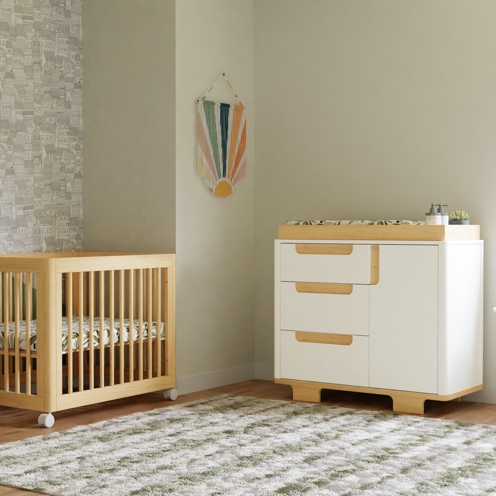 Yuzu 3-Drawer Compact Changer Dresser with Removable Changing Tray (41")