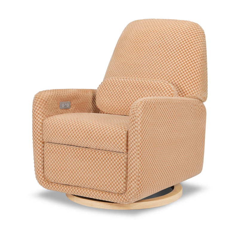 Arc Electronic Recliner + Swivel Glider - Velvet Checker