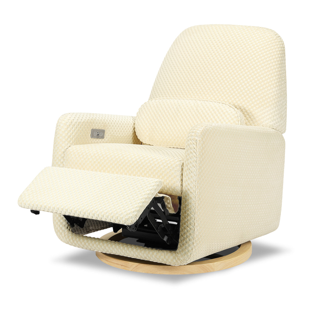 Arc Electronic Recliner + Swivel Glider - Velvet Checker