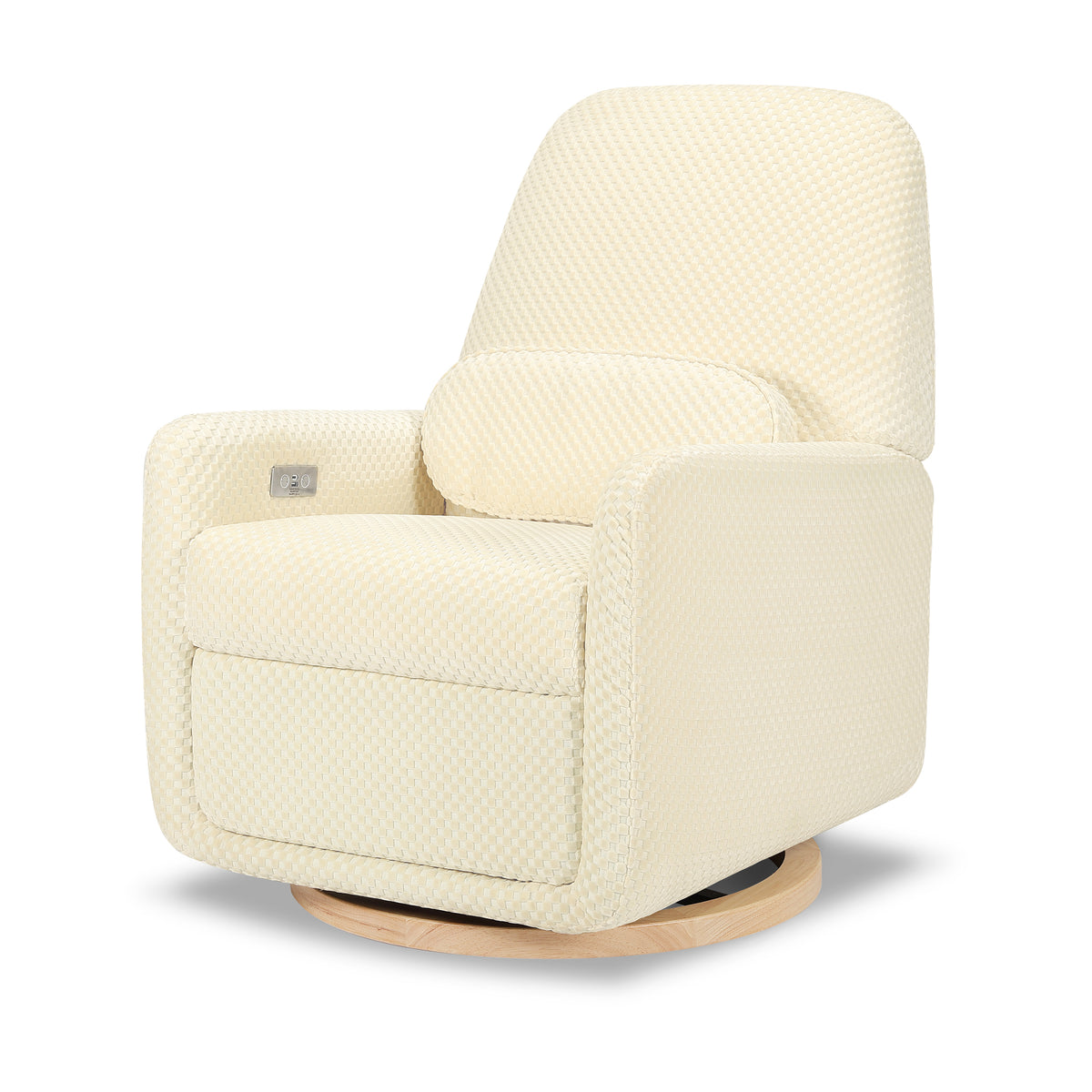 Arc Electronic Recliner + Swivel Glider - Velvet Checker