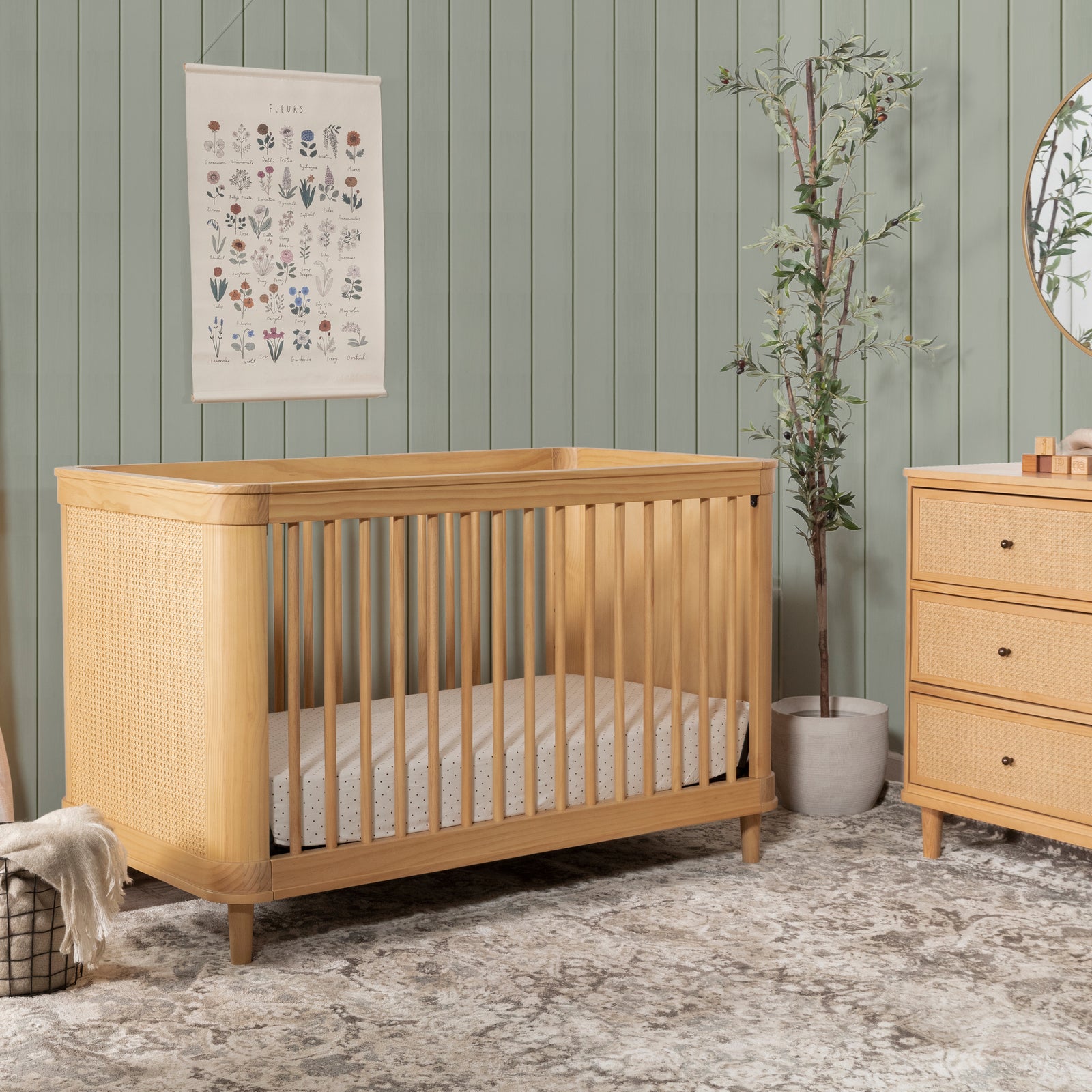 Marin Cane 3-in-1 Convertible Crib