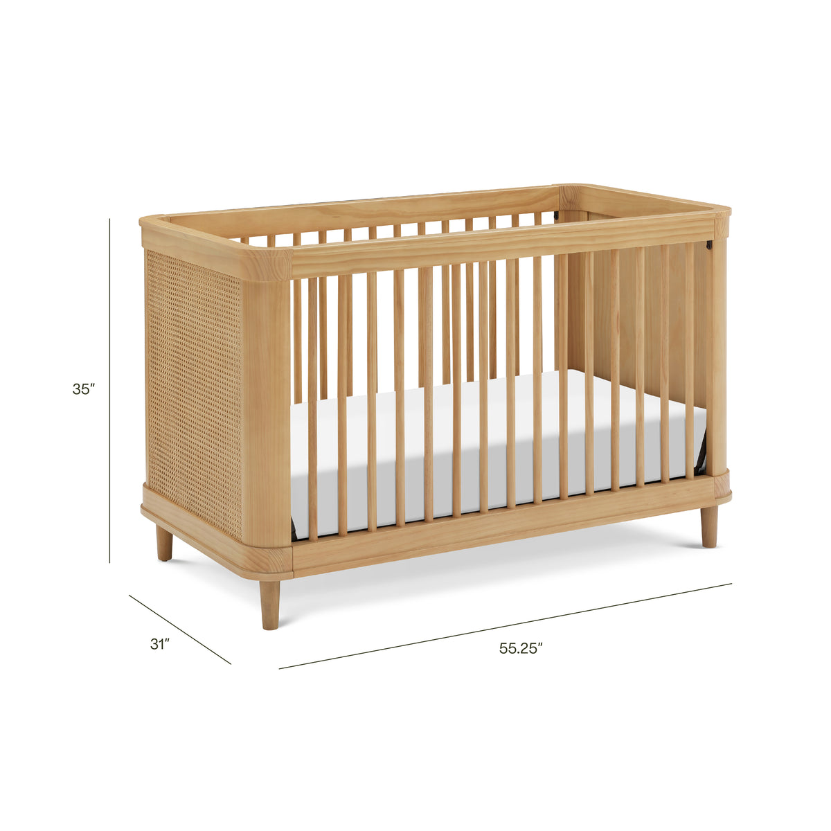 Marin Cane 3-in-1 Convertible Crib