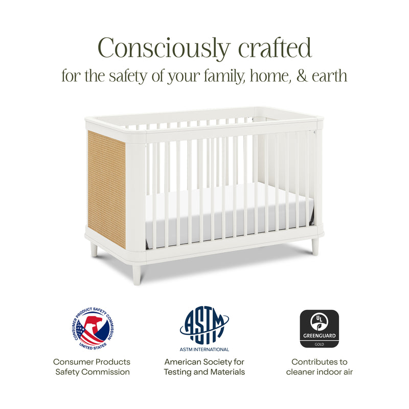 Marin Cane 3-in-1 Convertible Crib