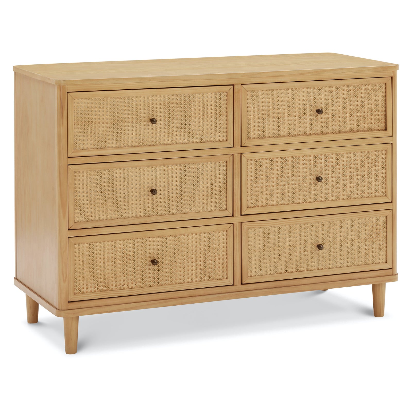 Marin Cane 6-Drawer Assembled Dresser