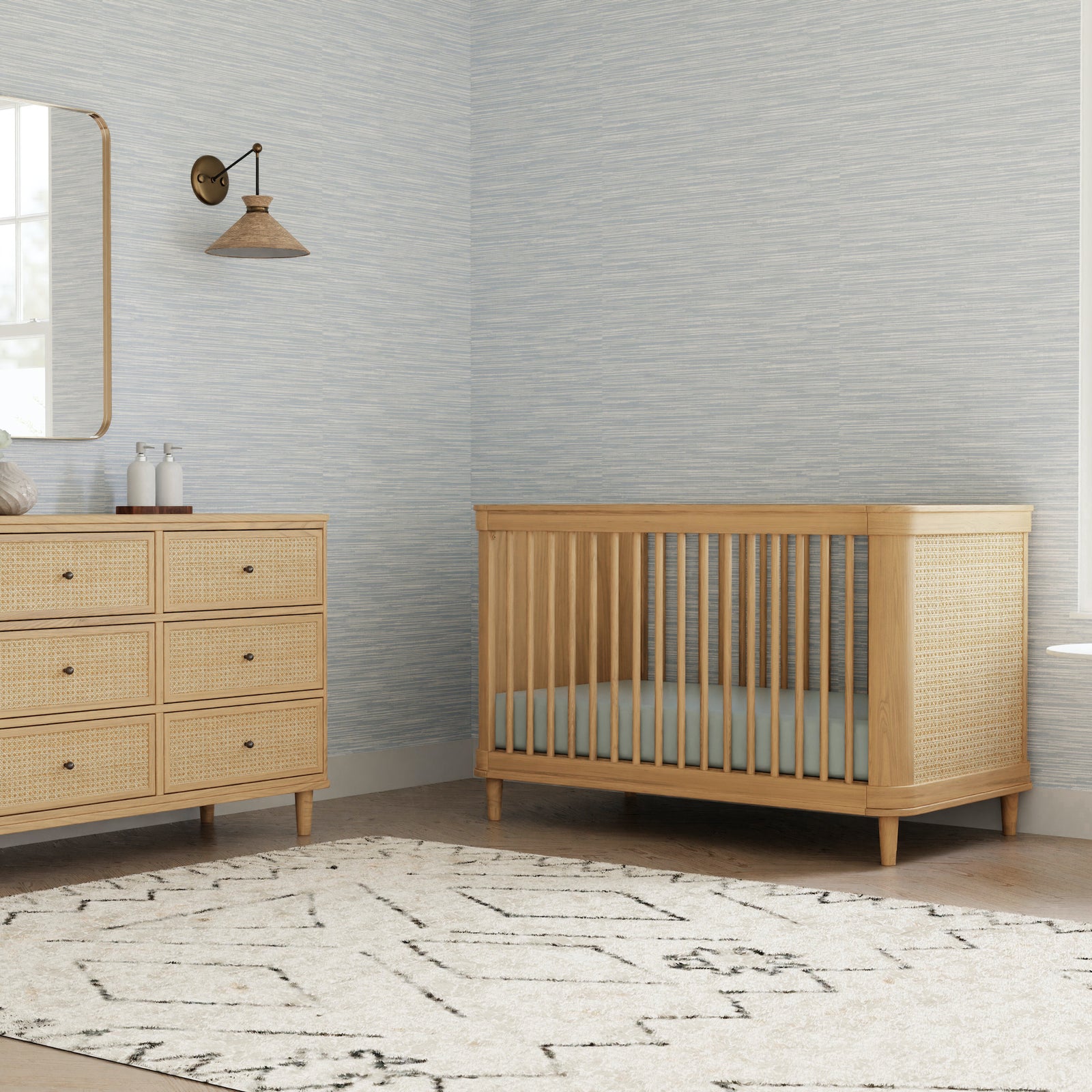 Marin Cane 6-Drawer Assembled Dresser