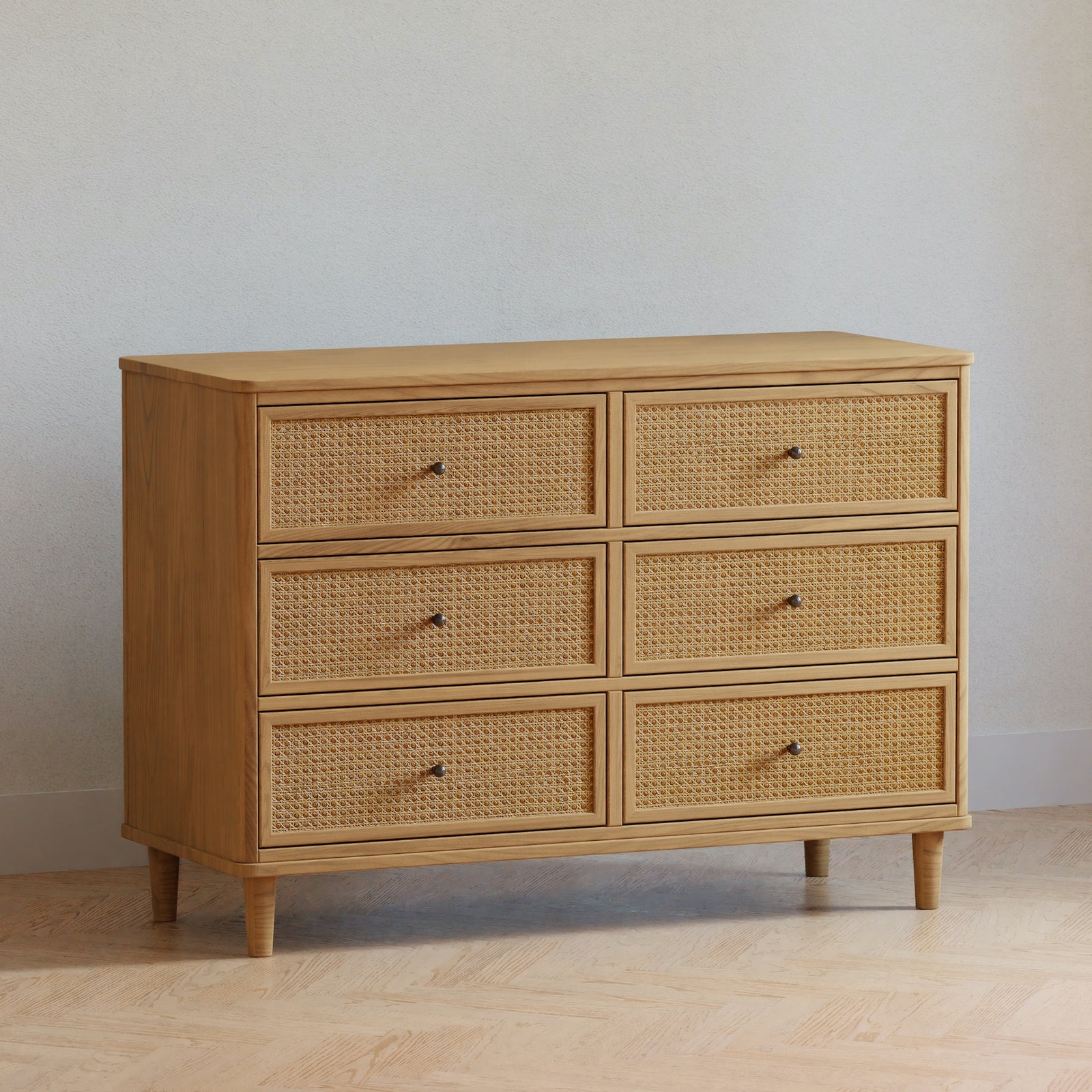 Marin Cane 6-Drawer Assembled Dresser