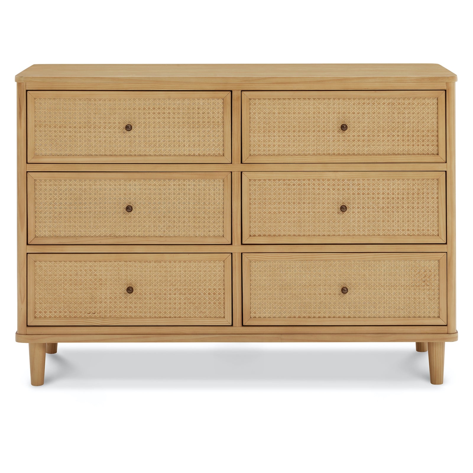 Marin Cane 6-Drawer Assembled Dresser
