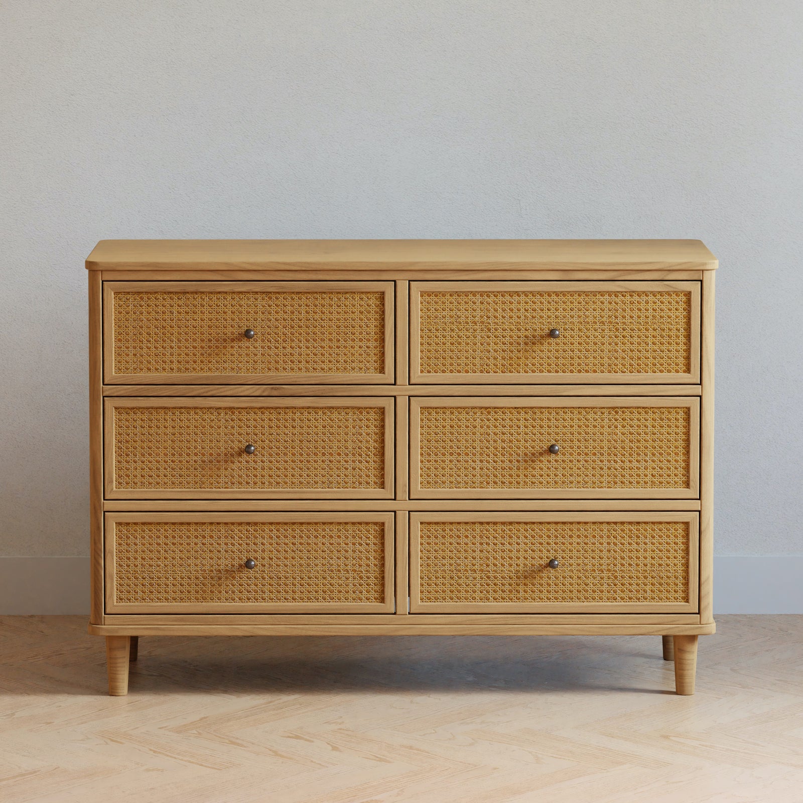 Marin Cane 6-Drawer Assembled Dresser