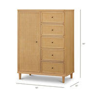 Marin with Cane Chifforobe in Honey