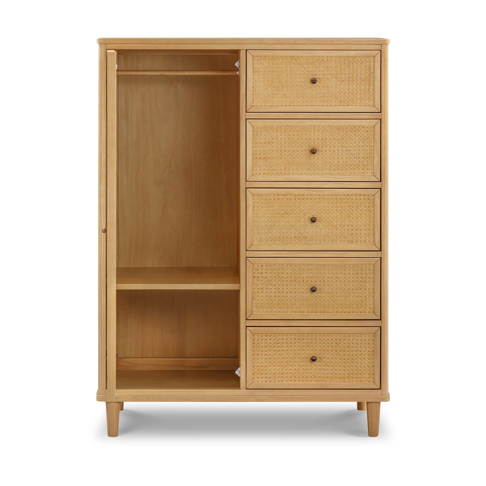 Marin with Cane Chifforobe in Honey