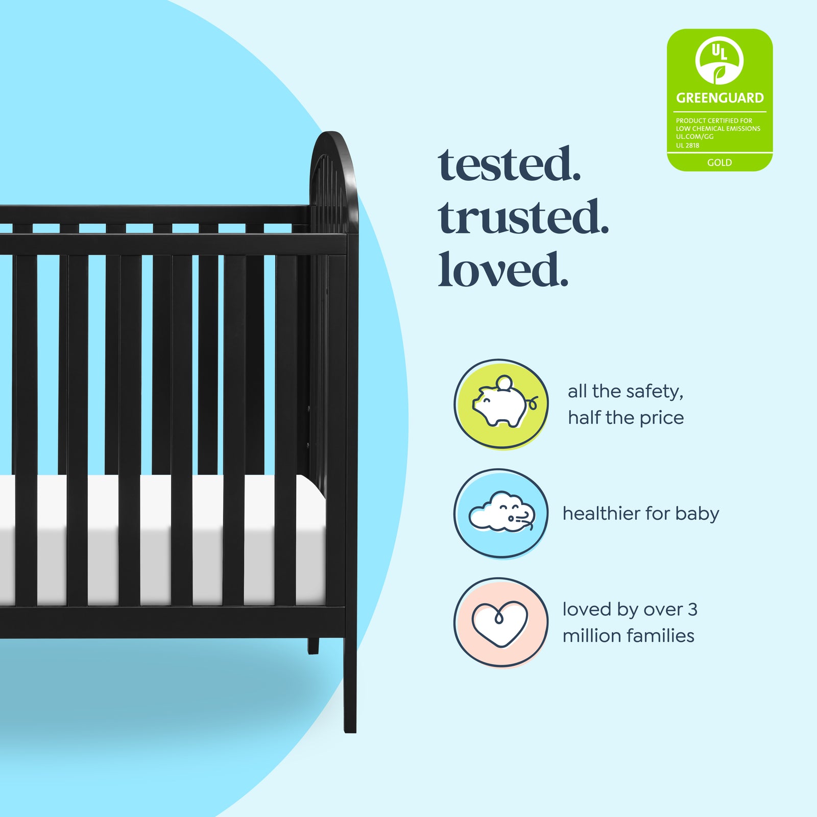 Beau 3-in-1 Convertible Crib