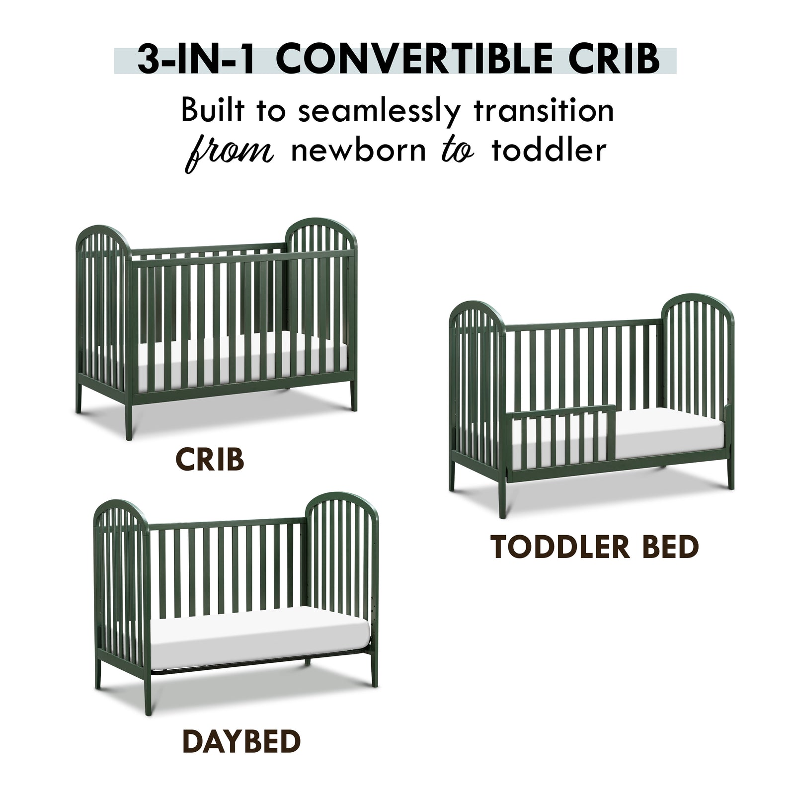 Beau 3-in-1 Convertible Crib
