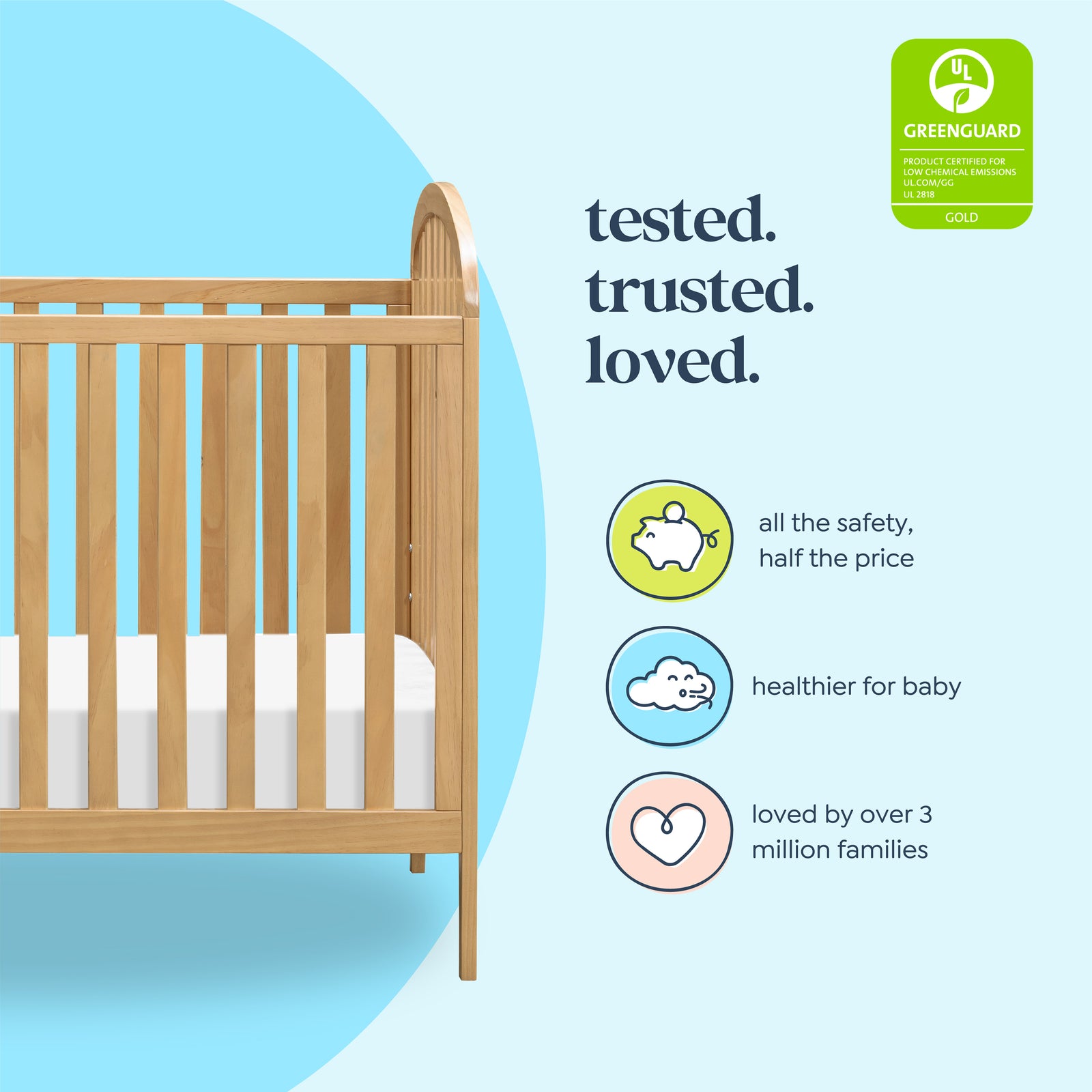 Beau 3-in-1 Convertible Crib