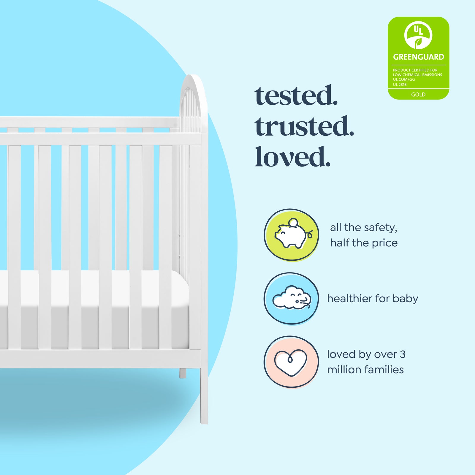Beau 3-in-1 Convertible Crib
