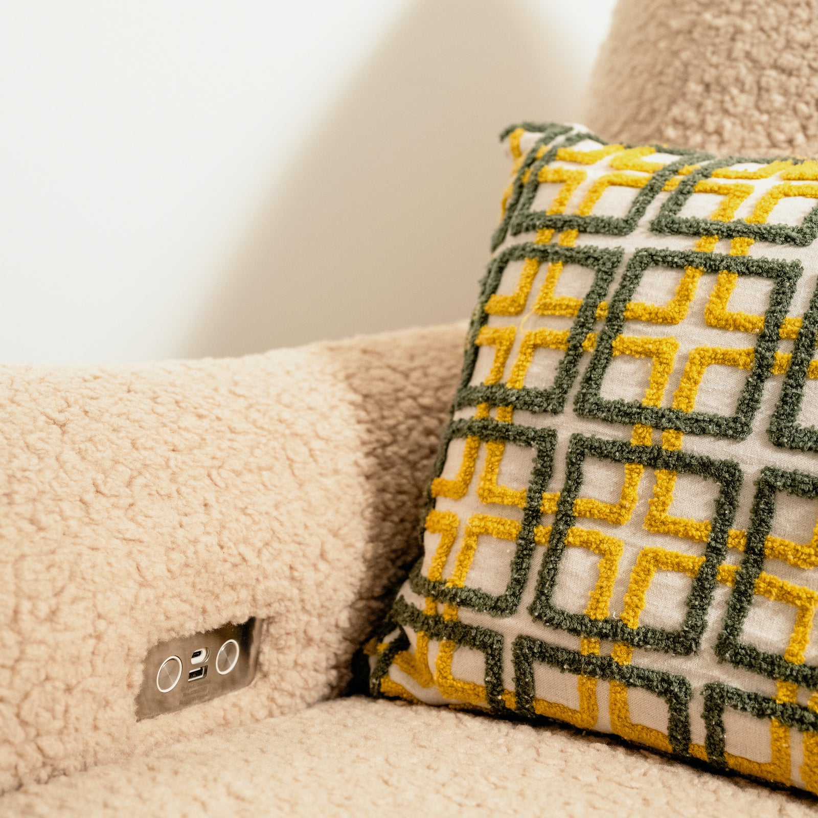 Sunday Power Recliner + Swivel Glider | Chai Shearling