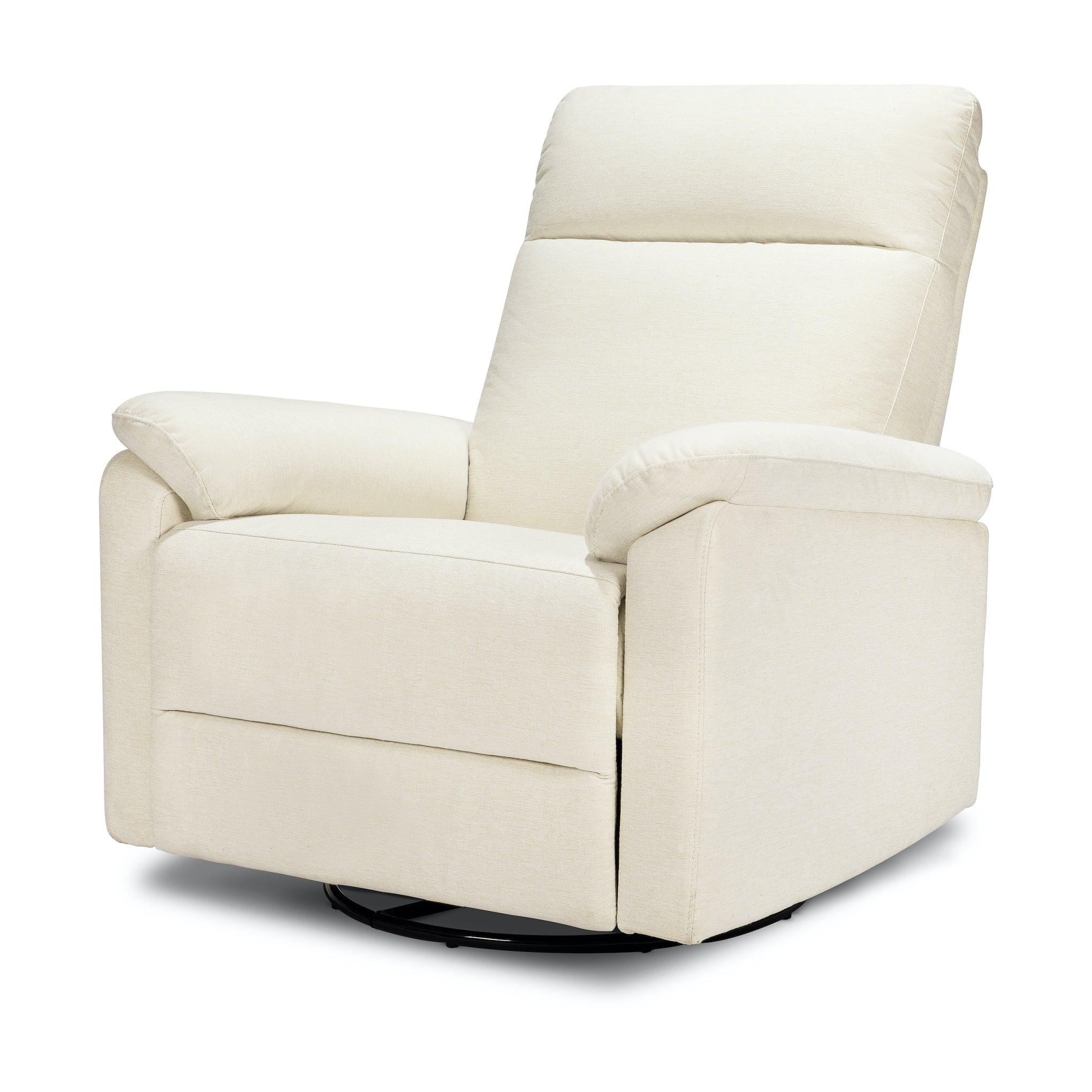 White leather outlet swivel rocker recliner