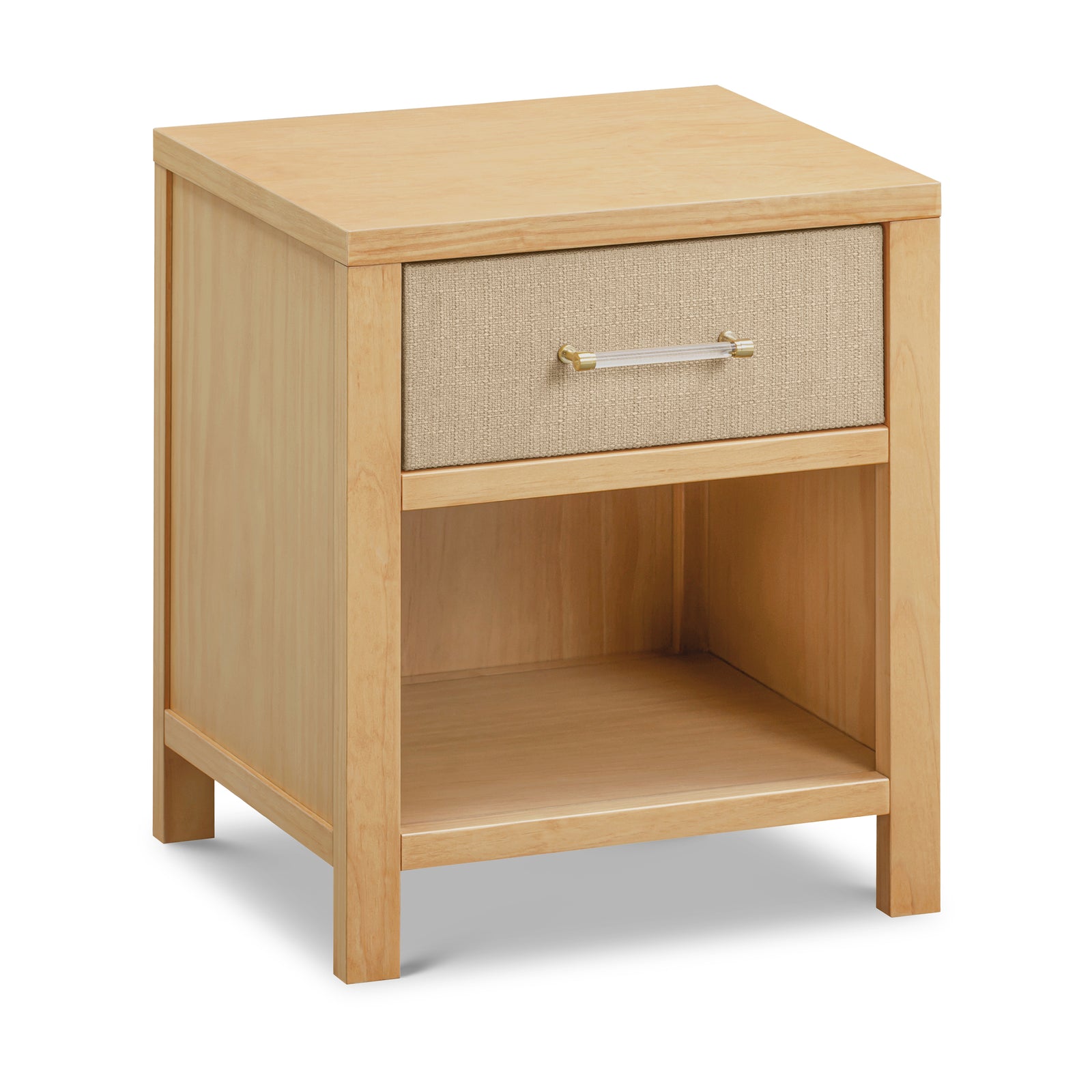 Eloise Nightstand in Honey and Performance Sand Eco-Weave
