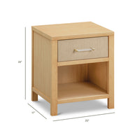 Eloise Nightstand in Honey and Performance Sand Eco-Weave