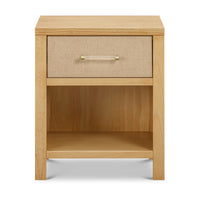 Eloise Nightstand in Honey and Performance Sand Eco-Weave