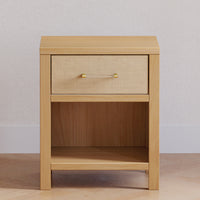 Eloise Nightstand in Honey and Performance Sand Eco-Weave
