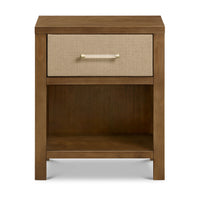 Eloise Nightstand in Natural Walnut & Performance Sand Eco-Weave