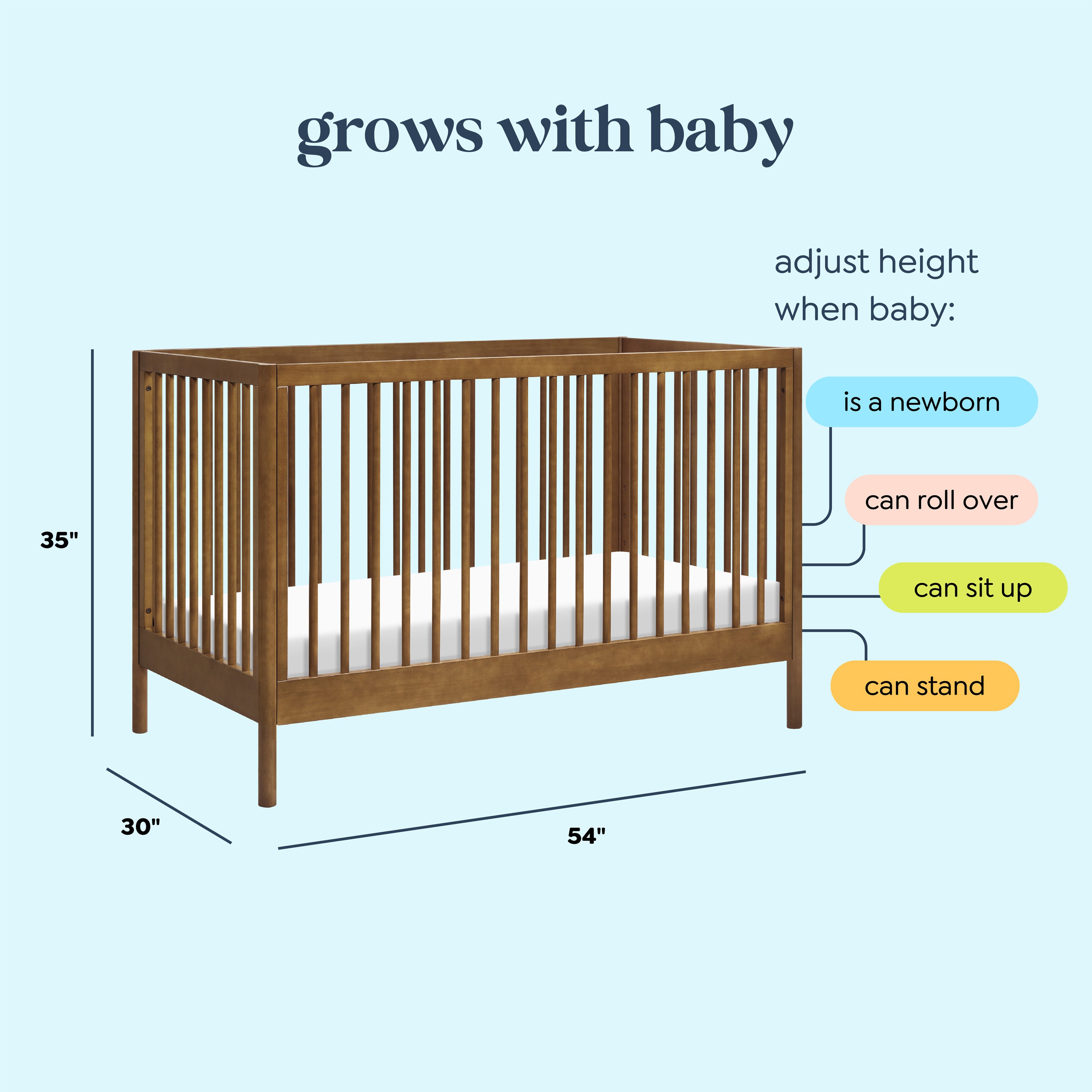 Cot that grows with baby sale
