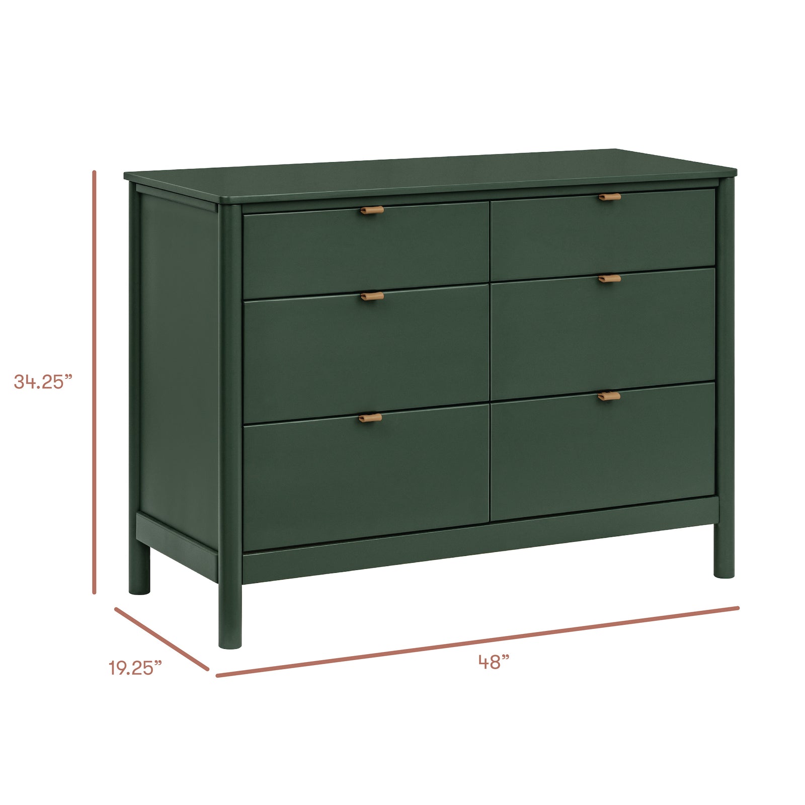 Bondi 6-Drawer Assembled Dresser (48")