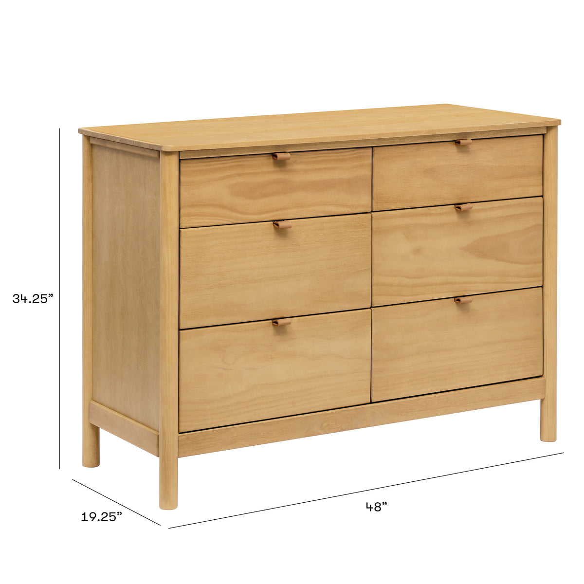 Bondi 6-Drawer Assembled Dresser (48")