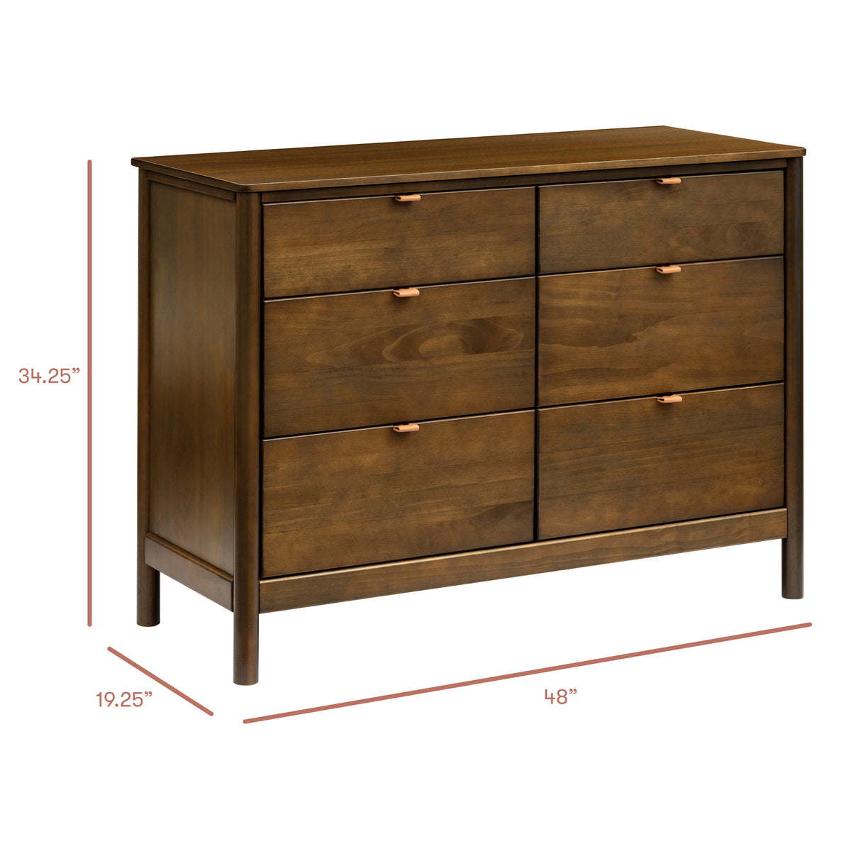 Bondi 6-Drawer Assembled Dresser (48")